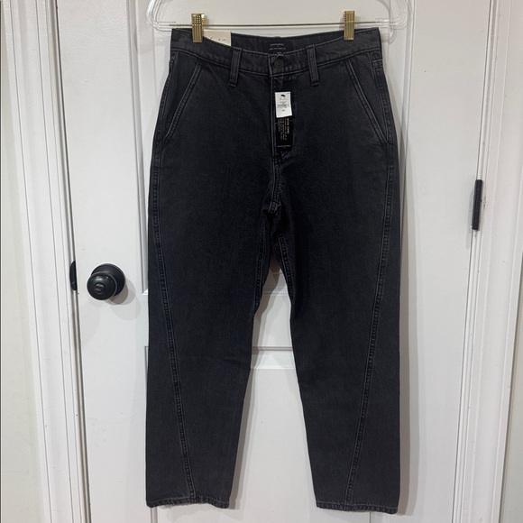 *NEW* BANANA REPUBLIC HIGH RISE LUXE BARREL JEAN WASHED BLACK 2/26 - Picture 8 of 13